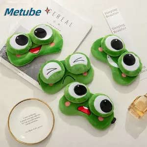 METUBE Ngủ Sang Trọng, Hoạt Hình Sang Trọng Mắt Ếch Ngủ Thân Thiện Với Da, Đôi Mắt Lớn Màu Xanh Đáng Yêu Thoáng Khí Che Mắt Ngủ Giấc Mơ Đêm