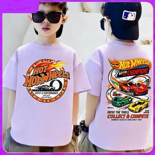COD✅(Hồ Chí Minh)Áo thun mùa hè cho bé trai và bé gái in hình ô tô thời thượng, chất liệu cotton mềm mại, thoải mái