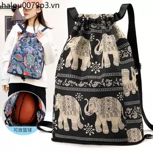Túi dây rút Ba lô thời trang sức chứa lớn Ba lô thể thao ngoài trời đa chức năng Cầu lông bóng rổ lưu trữ ba lô