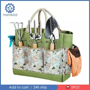 Bộ dụng cụ cầm tay làm vườn 9 chiếc cần thiết với túi đựng Quà tặng làm vườn lý tưởng cho phụ nữ Dụng cụ làm vườn bằng thép không gỉ chống gỉ