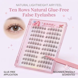 10 Đôi Lông Mi Giả Hướng Dương Tự Dính Tự Nhiên C Curl Chiều Dài Hỗn Hợp Có Thể Tái Sử Dụng Lông Mi Sợi Đen Để Trang Điểm Hàng Ngày