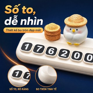 Xe Ô Tô Tạm Thời Đỗ Xe Biển Số Bảng Điều Khiển Gà Dễ Thương Hiển Thị Điện Thoại Số Có Thể Tháo Rời Trang Trí