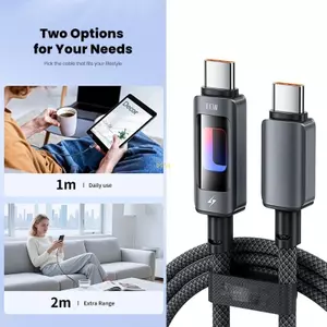 Cáp USB C phát sáng thời trang btsg Hỗ trợ giao hàng và cấu trúc chống biến chứng 100W