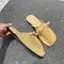 TT Nơ Nửa Dép Nữ Flat Lười Mules Mùa Hè Dép Thoáng Khí Dép Dép