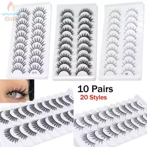 GIL Lông Mi Giả, Lông Mi Giả Dài Rốn Thủ Công, Thời Trang Nữ Full Strip Cruelty-free Lông Mi Giả Nối Mi Mắt