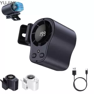 Quạt kẹp eo YUJUNI, Màn hình LED dài tuổi thọ pin Quạt im lặng Mini, Cài đặt tốc độ gió nhẹ 199 Cài đặt tốc độ gió Sạc USB trên quạt cho ngoài trời & văn phòng