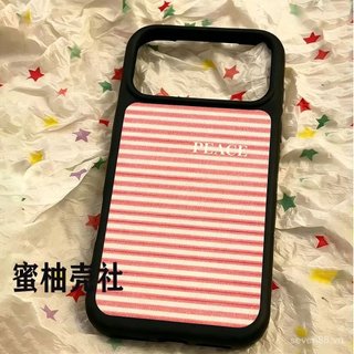 Ốp Điện Thoại Thích Hợp Cho iPhone XS XR 11 12 13 14 15 16 17 Pro max Plus Pink Pinstripe Vỏ Bảo Vệ Chống Sốc Bao Gồm Tất Cả 6 BAY