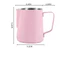 Bình tạo bọt sữa PYCOU, Thép không gỉ tích hợp tay cầm điểm SpoutCup, Tường bên trong được đánh bóng dày Di động Hình nón Đổ vòi hấp sữa Bình pha cà phê
