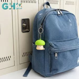 GHX Giảm Căng Thẳng Nấm Nút Mini Móc Khóa Clier Mặt Dây Chuyền Dễ Thương Fidget Đồ Chơi Cho Túi Văn Phòng Trang Trí Học Sinh VN