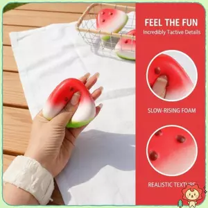 Squishy Dưa Hấu Đồ Chơi Thực Tế Trái Cây Tăng Chậm Chống Căng Thẳng Bóp Đồ Chơi 1PC Cho Giáng Sinh Stoing Stuffers