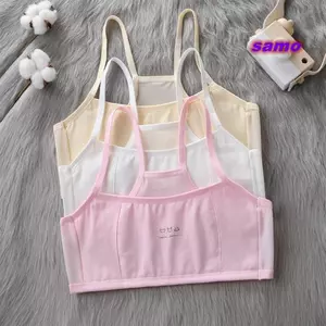 SAMO Bé Gái Áo Ngực, Lưới Cotton Spandex Bé Gái Áo Ngực Tập Luyện, Áo Vest Mềm Mại Thoáng Khí Cho Bé Gái Top Quần Lót Trẻ Em