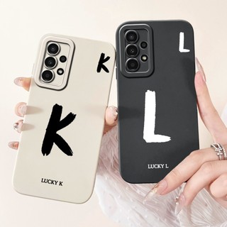 Dành Cho Samsung Galaxy A13 4G Ốp Lưng M-A135F SM-A135M Ốp Lưng A Z Sang Trọng Chữ Cái Tên Silicon Mềm Cho Samsung A13 A 13 4G Ốp Lưng
