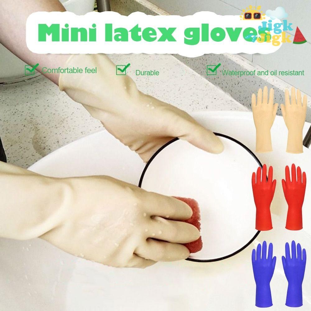 Găng tay làm việc trẻ em JiKK, Găng tay giữ nhà trẻ em chống nước 26CM, Dụng cụ làm dày cao su không tay Găng tay bảo vệ rửa chén