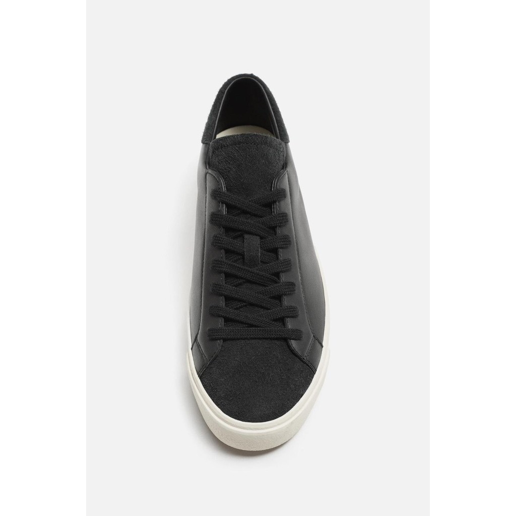 Giày sneaker Zara ORIGINS Leather Black chính hãng - Da thật - Đen
