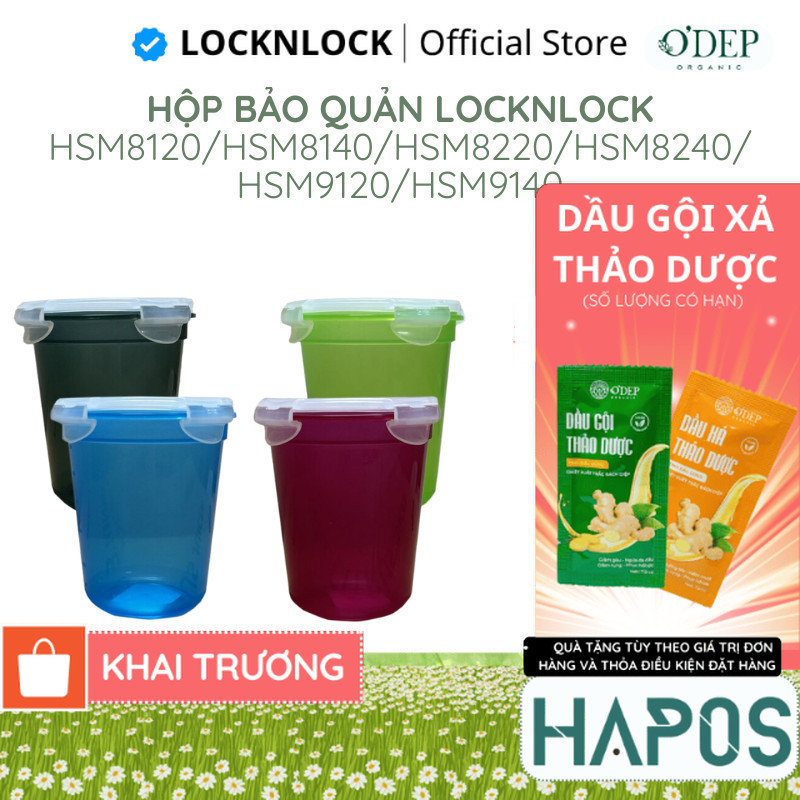 Hộp nhựa bảo quản LocknLock Chính hãng nhiều dung tích HSM8120 HSM8140 ...