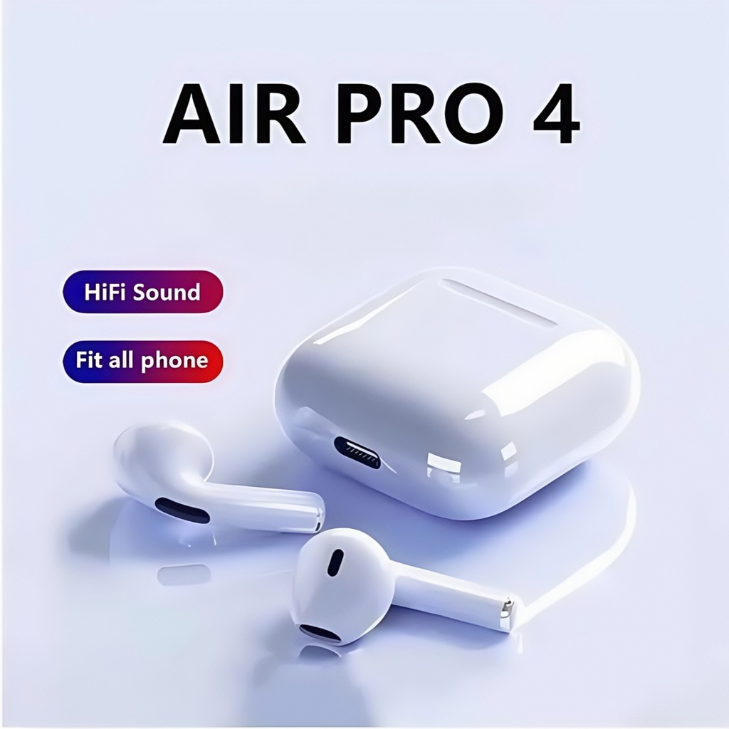 Tai nghe nhét tai Bluetooth không dây Pro4 hỗ trợ cảm ứng và gọi điện, tương thích với hệ thống Android