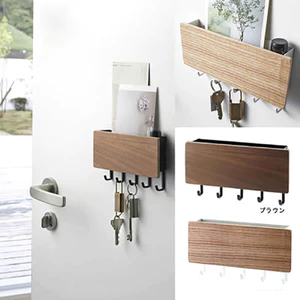 Nhật Bản Treo Tường Lối Vào Chìa Khóa Sáng Tạo Không Đục Lỗ Móc Treo Tường Kệ Đa Năng Sản Phẩm Giá Để Đồ