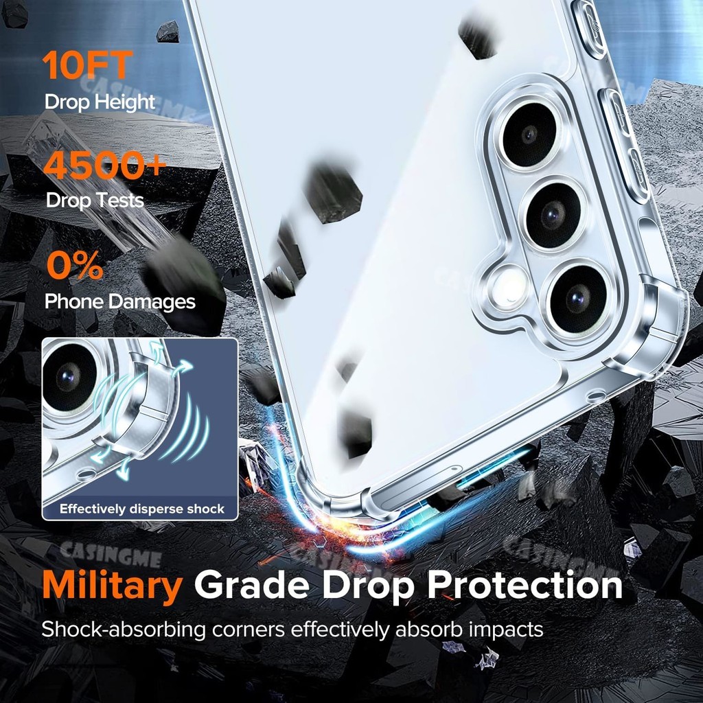 Ốp lưng TPU chống sốc cho Samsung S25 FE 2025 Four-Corners Túi khí trong suốt Vỏ điện thoại cho Samsung Galaxy S25 S24 FE S 25 25S S25FE S25 Plus + Ultra 4G 5G 2025 Ốp lưng silicon chống sốc