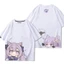 Genshin Tác Động Keqing Trò Chơi Xung Quanh Tay Ngắn Nam Nữ Mùa Hè Cotton Anime Đa Năng Thường Ngày Rời Áo