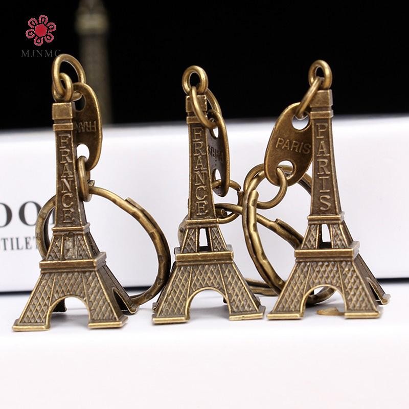 MJnmc 10 Chiếc Pháp Tháp Móc Khóa Hợp Kim Chìa Khóa Lưu Niệm Pháp Paris Tour Móc Khóa Túi Quà Tặng Mặt Dây Chuyền Phụ Kiện Giá Đỡ Chai Dụng Cụ Mở Mới
