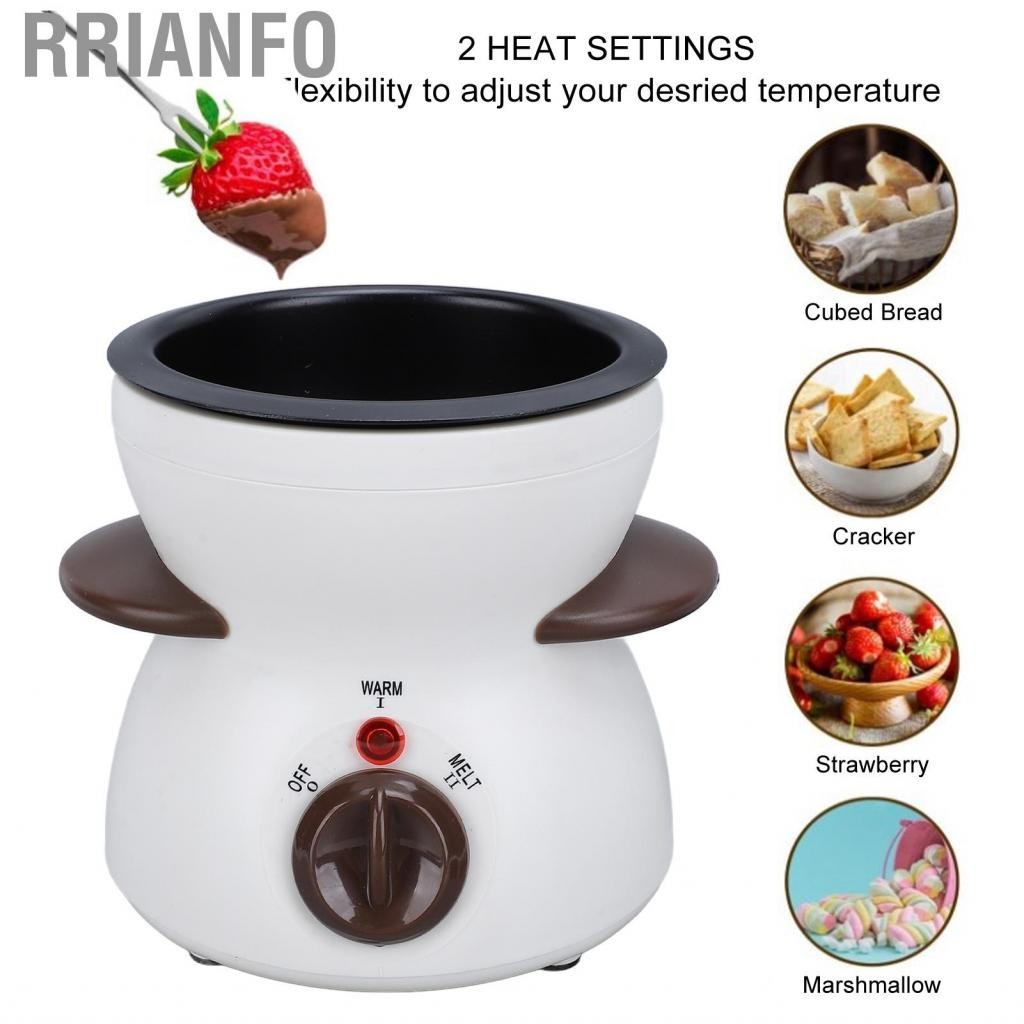 Rrianfo Rrianfo-VN Yunseity Mini Electric Fondue Pot Set Chocolate 25W 200ml Công suất nhúng Forks for Home (Hoa Kỳ cắm 110V 1100W cộng với 1100W)