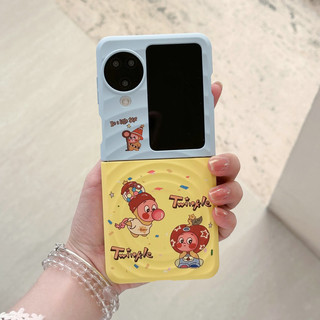 Ốp điện thoại gấp cho Oppo Find N3 Flip Boyang Design Snoopy Starman Giá đỡ từ tính Vòng tay vỏ điện thoại tpu cứng