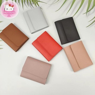 Moonlights Nữ Tối Giản Ví Ngắn Mới Dễ Thương Ví Dành Cho Nữ Hasp Nhỏ Bé Gái Đựng Thẻ Tín Dụng Đa Chức Năng Da Ví Đựng Tiền Xu EN