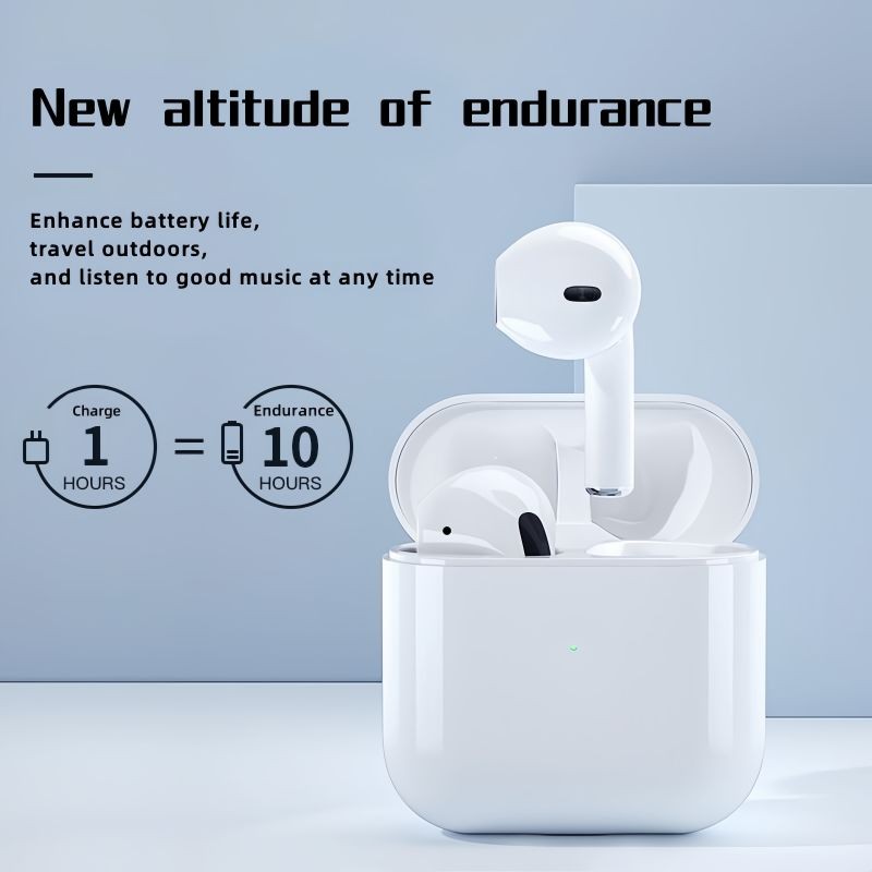 Tai nghe không dây tai Pro4 Bluetooth 5.0, điều chỉnh âm lượng điều khiển bằng cảm ứng, cuộc gọi thoại rõ ràng, tương thích với điện thoại thông minh Android và Xiaomi