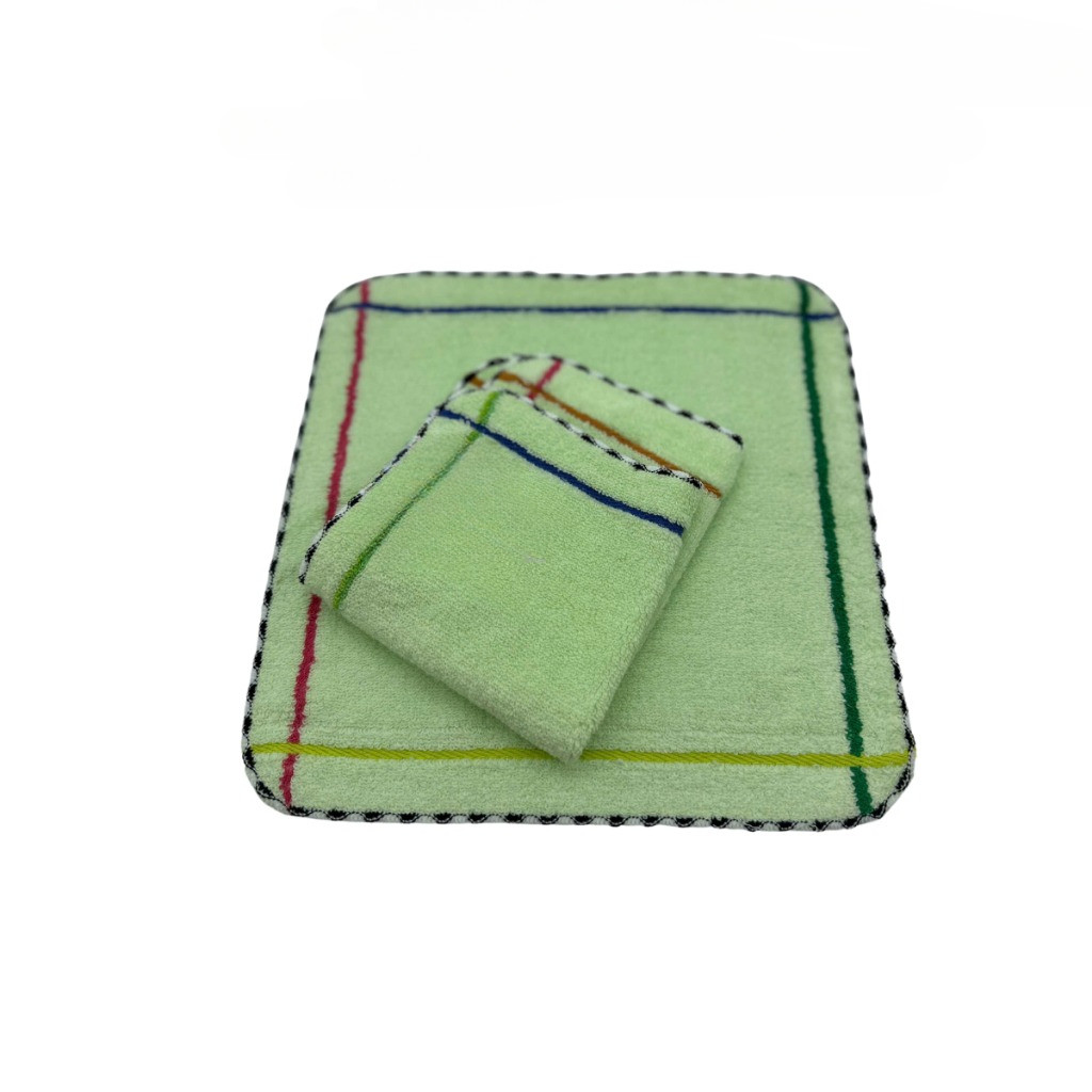 Combo 10  Khăn Cotton Lau Mặt Trẻ Em 25x25cm – Mềm, Thấm Hút Tốt, Không Xù Lông