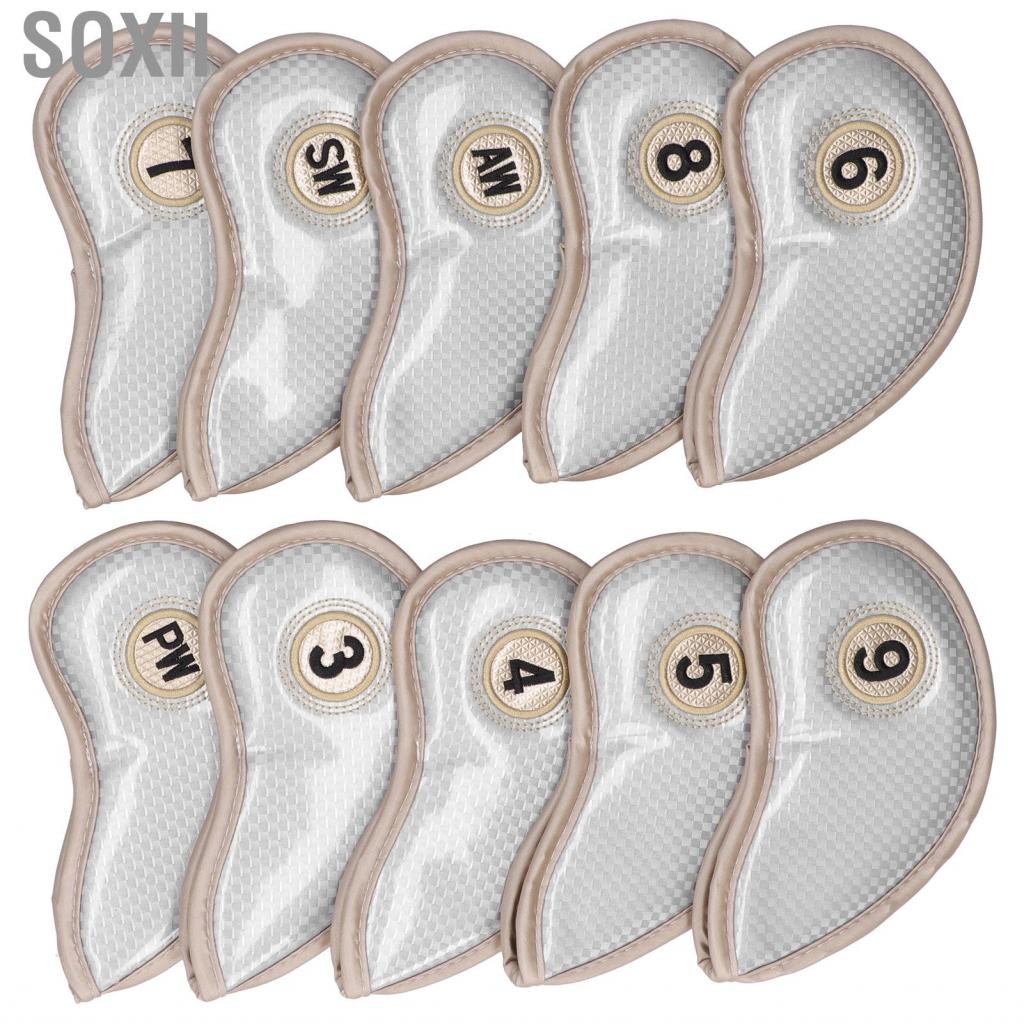 Soxii SOXII-VN Club Iron Cover PU 10PCS Bìa bền cho đầu (Bạc)