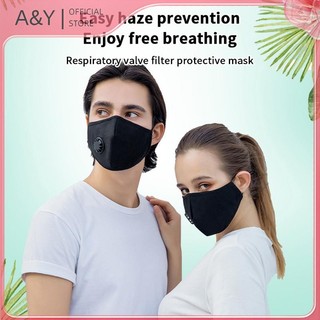 Mặt nạ phòng độc PM2.5 A & Y - Vải cotton, dễ giặt sạch và tái sử dụng, thoải mái và thoáng khí.