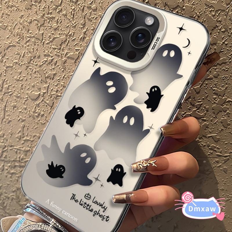 Ốp Điện Thoại Ma Halloween Dễ Thương Cho Xiaomi Poco F7 Ultra X7 X6 X5 Pro X3 NFC X2 M6 M5 M5s M4 F6 F5 Pro F4 GT 5G 4G Vỏ Bảo Vệ Ống Kính Hoạt Hình Chống Rơi Ốp Lưng
