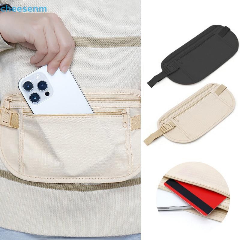 Cheenm Túi Thắt Lưng Du Lịch Vô Hình Gói Thắt Lưng Túi Đựng Hộ Chiếu Túi Thắt Lưng Tiền Ẩn Ví Bảo Mật Quà Tặng Túi Du Lịch Ngực Gói Tiền VN