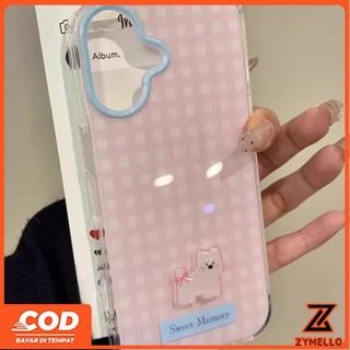 Thích hợp cho OPPO Reno 15F Reno14F Reno14pro Reno13F Reno13 Reno11 F Reno8T Reno8Z Reno7Z Reno6Z Reno8 Reno5 Reno4 Vỏ điện thoại hình mèo và búp bê chó con màu kẹo mơ mộng