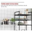 𝐅𝐔𝐑𝐍𝐈𝐒𝐇 𝐅𝐈𝐄𝐒𝐓𝐀 Kệ Nhà Bếp Kệ Phòng Khách Đa Năng Kệ Để Đồ Nhà Bếp Lắp Ráp Đơn Giản Tiện Lợi
