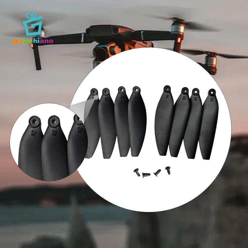 Gamchiano 8 Miếng Drone Thay Thế Cánh Quạt Dự Phòng Cường Độ Cao Chuyên Nghiệp 5.8cm Có Vít Cho Ying S3 S1S K918 SG108 L108
