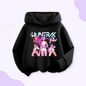 Trẻ Em Kpop Demon Hunters Áo Hoodie Unisex Anime Đồ Họa Áo Chui Đầu Dài Tay