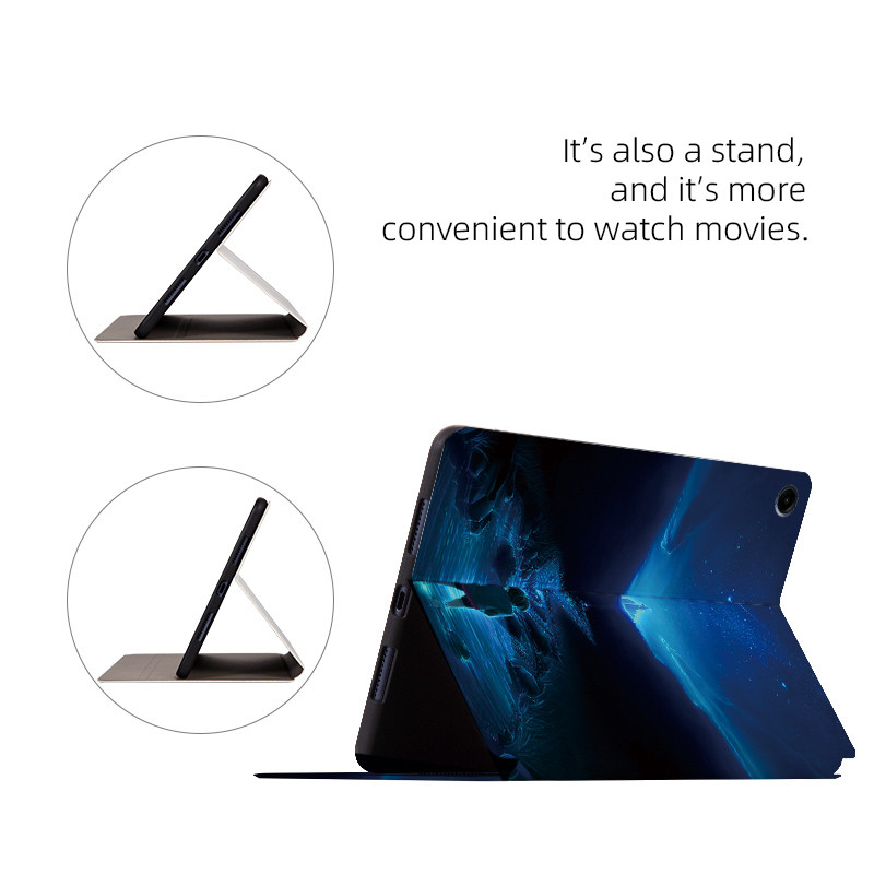 Ốp lưng chống sốc bằng da PU cho Samsung Tab A11 8.7inch 2025 Vỏ thông minh có thể điều chỉnh