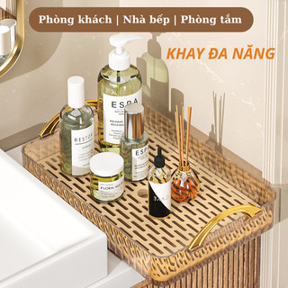 Khay Úp Ly Cốc Acrylic BUNNIES HOUSE, Thiết Kế Đơn Giản, Decor Trang Trí Phòng Khách Sang Trọng
