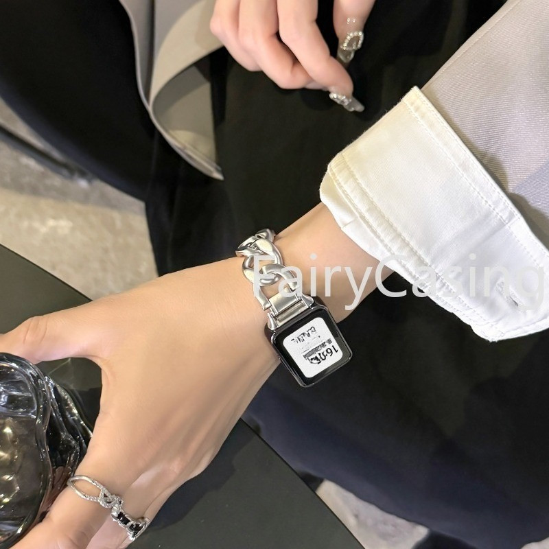 Dành Cho Huawei Band 11 10 9 8 Dây Đeo Bằng Thép Không Gỉ Correa Huawei Band 11pro Quyến Rũ Kim Loại Thay Thế Vòng Tay Phụ Kiện Watchband