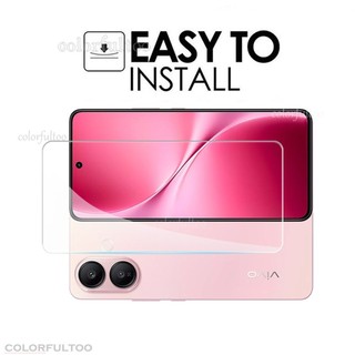 Kính cường lực phía trước 2 trong 1 9H Clear HD cho Vivo V60 Lite V 60 Lite VivoV60Lite 4G 5G 2025 Full Cover Keo dán bảo vệ màn hình máy ảnh trong suốt Phim bảo vệ ống kính phía sau