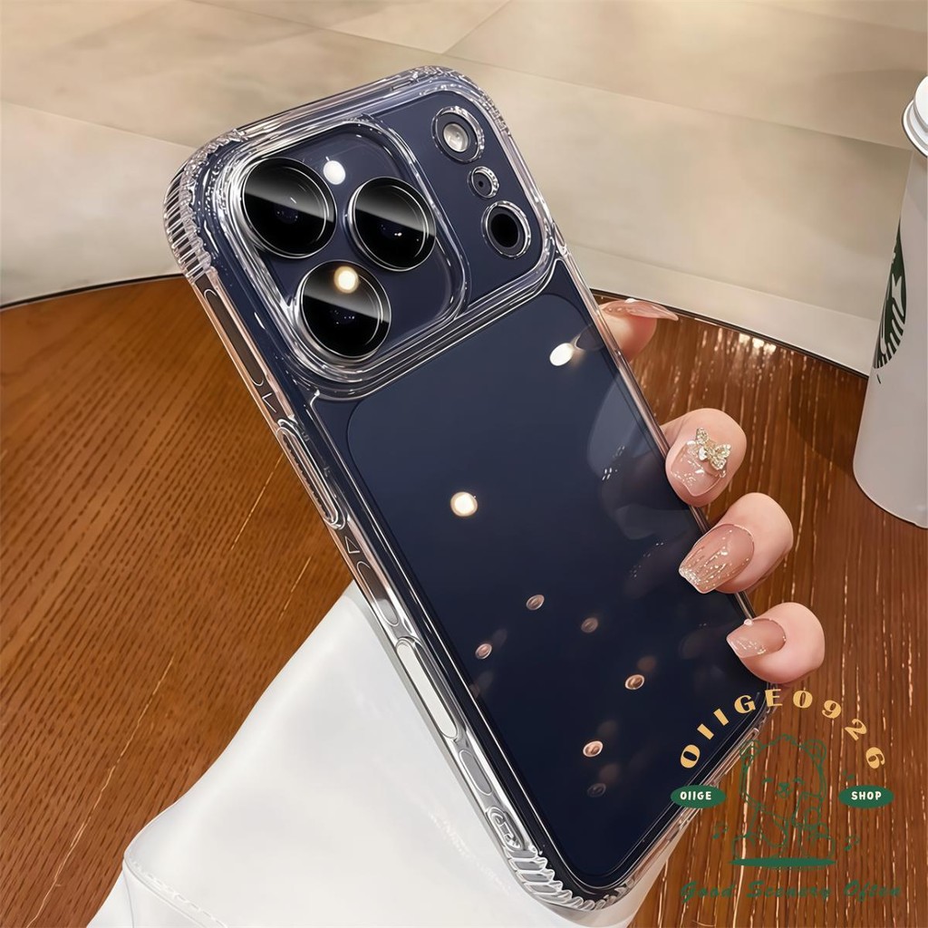 【 Ốp lưng iPhone17 】 Vỏ trong suốt túi khí nút AI Vỏ điện thoại iphone17 Pro Max 16 cho vỏ iPhone Vỏ mềm silicon TPU chống sốc