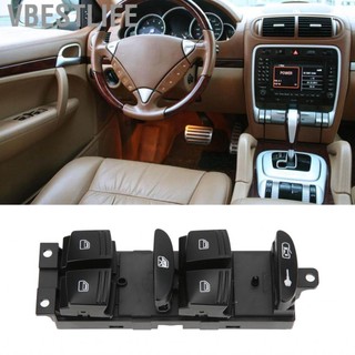 VBESTLIFE Auto Window Control Switch Nút nâng Nút ABS 95561315602 Cài đặt đơn giản Kim loại Sức mạnh cao cho ô tô thay thế Cayenne 2003-2006