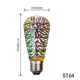 Đèn Lồng 3D Nhiều Màu Sắc Cao Thủy Tinh Trong Suốt Hoa Bóng Đèn LED Chủ Đề Nhà Hàng Bóng Đèn Sáng Tạo