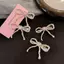 PNPIA- Kim Loại Nơ Trái Tim Pha Lê Barrettes Kẹp Tóc Nữ Thanh Lịch Bên Nổ Dubill Kẹp Nữ Bé Gái Kẹp Tóc Phụ Kiện Tóc