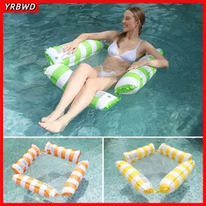 YRBWD Võng Nước Recliner, Nệm Bơi Thoáng Khí Bơm Hơi, Đồ Chơi Tiệc Bể Bơi Di Động Đa Năng Nổi Mùa Hè