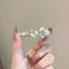 MAUROPOLI Phong Cách Trung Hoa Ngọc Trai Thanh Lịch Hoa Kẹp Tóc Phong Cách Mới Trán Tóc Gãy Mỏ Vịt Kẹp Thời Trang Sang Trọng Kim Cương Giả Bên Nổ Kẹp