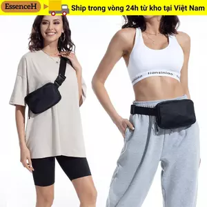 ESSENCEH Fanny Packs, với 4 túi dây kéo có dây đeo có thể điều chỉnh Túi thắt lưng nữ, Ví đeo vai Mini nhẹ thời trang tập luyện / chạy bộ / đi bộ đường dài