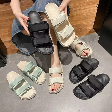 Lungson Mùa Hè Dép Nam Đi Biển Dép Dép Dép Dép Dép Bên Ngoài Dép Nam Hợp Thời Trang Phong Cách 27IL