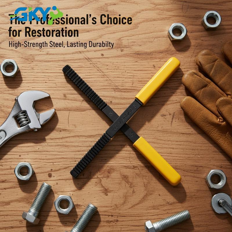 GKY Thread Repair File Công cụ hệ mét Làm sạch và phục hồi các bộ phận có ren cho nhà để xe gia đình và sử dụng công nghiệp GKY